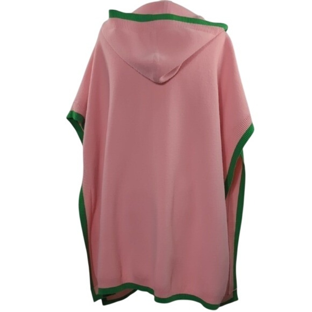 Ivy Storehouse AKA Ivy Leaf Knit Cape Pink Green Alpha Kappa‎ Alpha Sorority XL - Picture 11 of 15